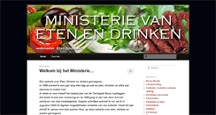 Desktop Screenshot of ministerieetenendrinken.nl